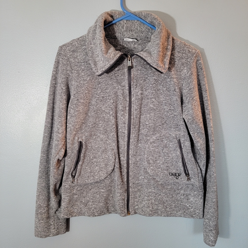 Orage Fleece Jacket with standing collar.